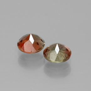 캐럿 천연 멀티컬러 안달루사이트 보석, 라운드 컷, 5.18 mm, VS