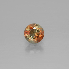 0.46캐럿 천연 멀티컬러 안달루사이트, 라운드 컷, 4.95 mm, VS