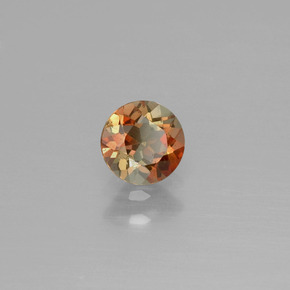 0.46캐럿 천연 멀티컬러 안달루사이트, 라운드 컷, 4.95 mm, VS