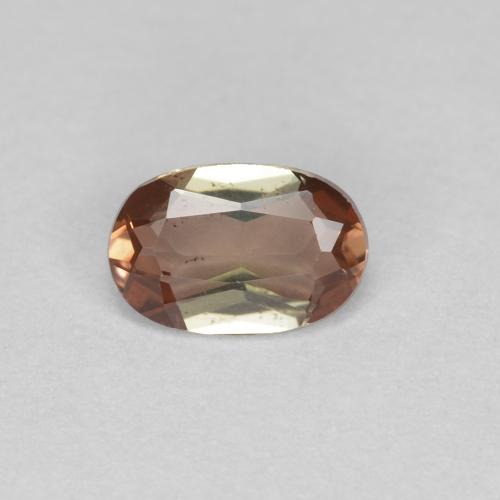 0.42캐럿 천연 멀티컬러 안달루사이트, 타원형 컷, 5.9×3.9 mm, VS