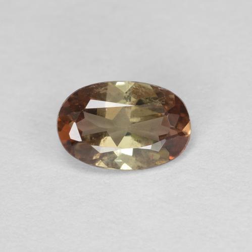 0.42캐럿 천연 멀티컬러 안달루사이트, 타원형 컷, 6×4 mm, VS