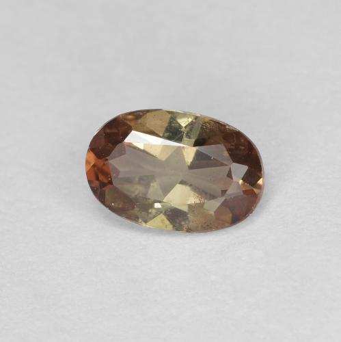 0.42캐럿 천연 멀티컬러 안달루사이트, 타원형 컷, 6×4 mm, VS