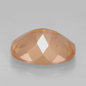 7.92캐럿 천연 허니 오렌지 안데신 라브라도라이트, 타원형 컷, 15.5×12 mm, VVS-VS