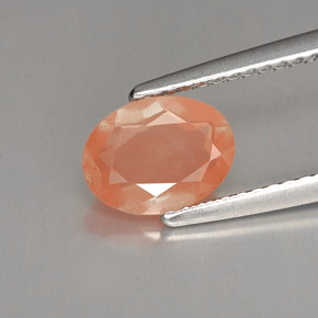 1.11캐럿 천연 샴페인 안데신 래브라도라이트, 타원형 컷, VVS