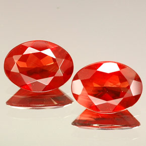 캐럿 천연 빨간색 안데신 래브라도라이트 보석, 타원형 컷, VVS