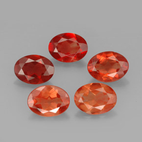 캐럿 천연 빨간색 안데신 래브라도라이트 보석, 타원형 컷, VVS