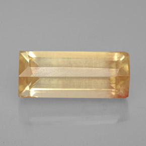 3.90캐럿 천연 샴페인 안데신 라브라도라이트, 바게트, 13.9×6 mm, VS