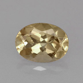 1.58캐럿 천연 샴페인 안데신 라브라도라이트, 타원형 컷, 8.9×6.6 mm, VVS-VS
