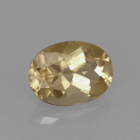 1.58캐럿 천연 샴페인 안데신 라브라도라이트, 타원형 컷, 8.9×6.6 mm, VVS-VS