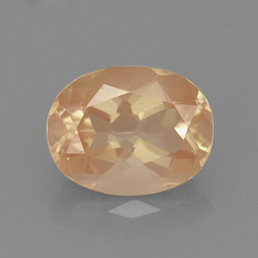 1.77캐럿 천연 허니 레드 안데신 라브라도라이트, 타원형 컷, 9.2×7.2 mm, VVS