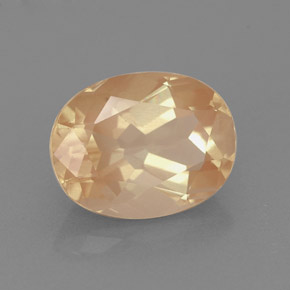1.77캐럿 천연 허니 레드 안데신 라브라도라이트, 타원형 컷, 9.2×7.2 mm, VVS