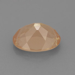 1.77캐럿 천연 허니 레드 안데신 라브라도라이트, 타원형 컷, 9.2×7.2 mm, VVS