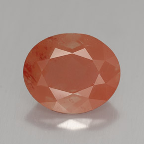 3.16캐럿 천연 허니 오렌지 안데신 라브라도라이트, 타원형 컷, 11×9.1 mm, VVS
