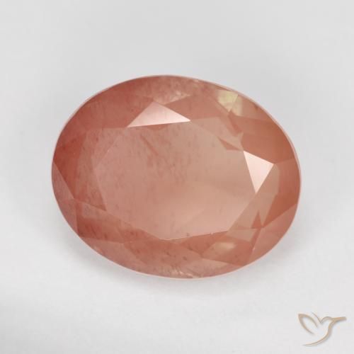 3.59ct 자연스러운 미디엄 레드 안데신 래브라도라이트, 타원형, 투명한
