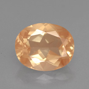 2.44캐럿 천연 샴페인 안데신 라브라도라이트, 타원형 컷, 10.2×8.3 mm, VVS-VS