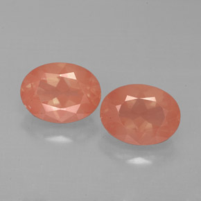 캐럿 천연 허니 레드 안데신 라브라도라이트 보석, 타원형 컷, 7.9×6 mm, VS
