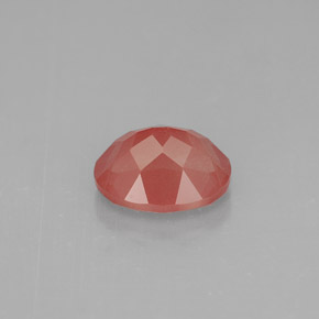 1.35캐럿 천연 허니 레드 안데신 라브라도라이트, 타원형 컷, 8×6.3 mm, VS