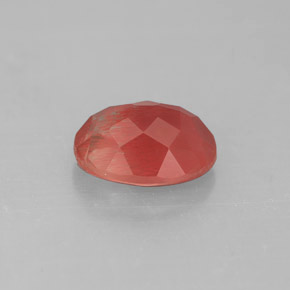 1.40캐럿 천연 허니 레드 안데신 라브라도라이트, 타원형 컷, 8.4×6.3 mm, VS