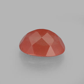 1.40캐럿 천연 허니 레드 안데신 라브라도라이트, 타원형 컷, 8.3×6.3 mm, VS