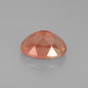 1.40캐럿 천연 허니 레드 안데신 라브라도라이트, 타원형 컷, 8.2×6.2 mm, VS