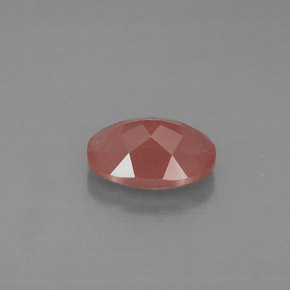0.85캐럿 천연 허니 레드 안데신 라브라도라이트, 타원형 컷, 7.4×5.3 mm, VS