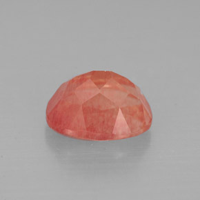 1.50캐럿 천연 허니 레드 안데신 라브라도라이트, 타원형 컷, 8.2×6.1 mm, VS