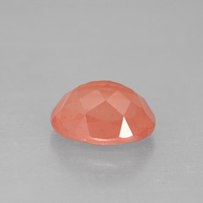 1.96캐럿 천연 허니 레드 안데신 라브라도라이트, 타원형 컷, 9.1×7 mm, VS