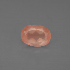 0.97캐럿 천연 허니 레드 안데신 라브라도라이트, 타원형 컷, 7.3×5.3 mm, VS