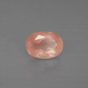 0.97캐럿 천연 허니 레드 안데신 라브라도라이트, 타원형 컷, 7.3×5.3 mm, VS