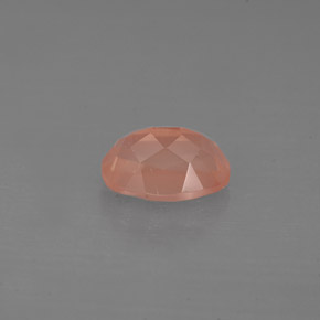 0.97캐럿 천연 허니 레드 안데신 라브라도라이트, 타원형 컷, 7.3×5.3 mm, VS