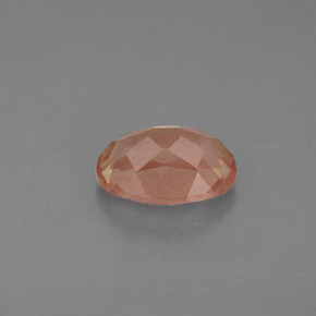 1.23캐럿 천연 허니 레드 안데신 라브라도라이트, 타원형 컷, 8.3×6.2 mm, VS