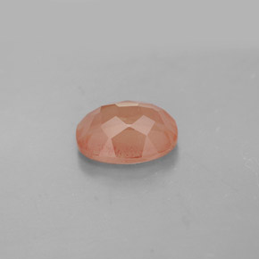 1.39캐럿 천연 허니 레드 안데신 라브라도라이트, 타원형 컷, 8.3×6.3 mm, VS