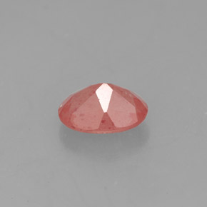 1.13캐럿 천연 허니 레드 안데신 라브라도라이트, 투명한, 8×6.1 mm, 투명/반투명