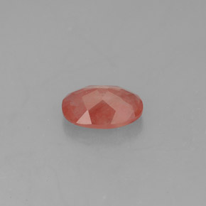 0.79캐럿 천연 허니 레드 안데신 라브라도라이트, 투명한, 7.4×5.3 mm, 투명/반투명