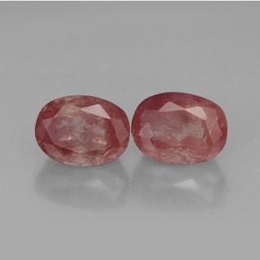 캐럿 천연 허니 레드 안데신 라브라도라이트 보석, 투명한, 8.2×6.1 mm, 투명/반투명