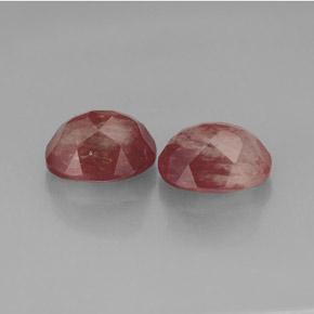 캐럿 천연 허니 레드 안데신 라브라도라이트 보석, 투명한, 8.2×6.1 mm, 투명/반투명