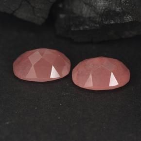 1.90캐럿 천연 옅은 붉은 오렌지 안데신 래브라도라이트 보석, 타원형 컷, VVS-VS