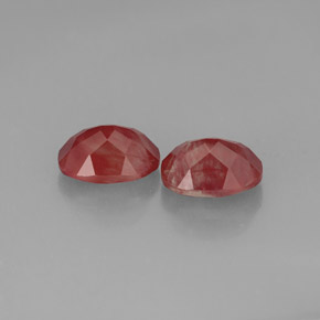 캐럿 천연 허니 레드 안데신 라브라도라이트 보석, 투명한, 7.4×5.3 mm, 투명/반투명
