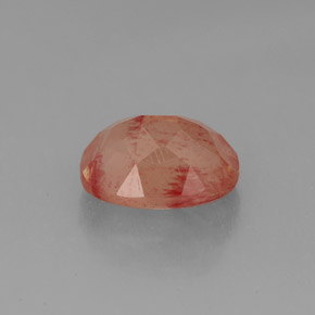 2.07캐럿 천연 허니 레드 안데신 래브라도라이트, 투명한, 투명/반투명