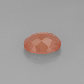 1.30캐럿 천연 허니 레드 안데신 라브라도라이트, 투명한, 8.3×6.2 mm, 투명/반투명