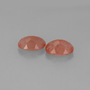 캐럿 천연 허니 레드 안데신 라브라도라이트 보석, 투명한, 7.1×5.2 mm, 투명/반투명