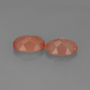 캐럿 천연 허니 레드 안데신 라브라도라이트 보석, 타원형 컷, 8.2×6.1 mm, 투명한