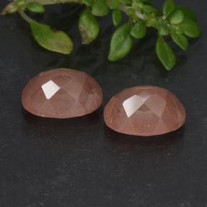 2.81캐럿 천연 허니 레드 안데신 라브라도라이트 보석, 타원형 컷, 8.3×6.2 mm, 투명한