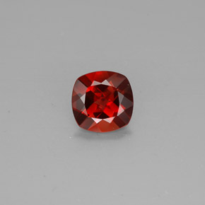 1.00캐럿 천연 허니 오렌지 안데신 라브라도라이트, 쿠션 컷, 7×7 mm, VVS