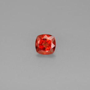 0.73캐럿 천연 허니 오렌지 안데신 라브라도라이트, 쿠션 컷, 6×6 mm, VVS-VS