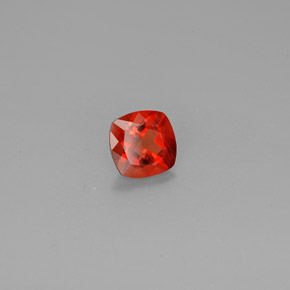0.73캐럿 천연 허니 오렌지 안데신 라브라도라이트, 쿠션 컷, 6×6 mm, VVS-VS