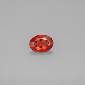 0.79캐럿 천연 허니 오렌지 안데신 라브라도라이트, 타원형 컷, 7.9×5.8 mm, VVS-VS