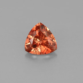 0.97캐럿 천연 허니 오렌지 안데신 라브라도라이트, 트릴리언, 7.3×7.2 mm, VVS-VS