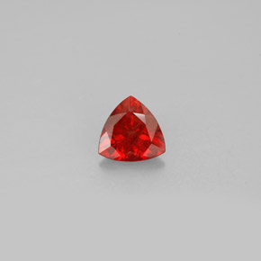 0.84캐럿 천연 허니 레드 안데신 라브라도라이트, 트릴리언, 7.2×7.1 mm, VVS-VS