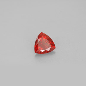 0.84캐럿 천연 허니 레드 안데신 라브라도라이트, 트릴리언, 7.2×7.1 mm, VVS-VS